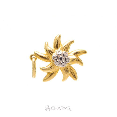 Charm Stella Alpina in Oro