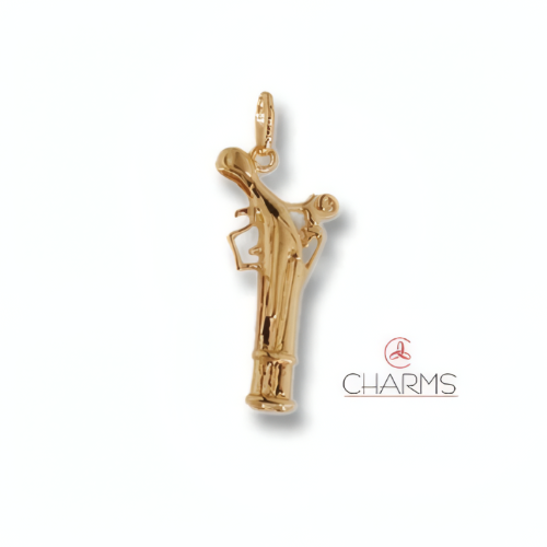 Charms Pistola Cowboy Pendente in Oro