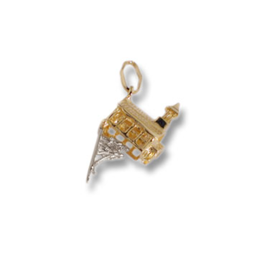 Charm Cattedrale con Sposi in Oro 750 ‰