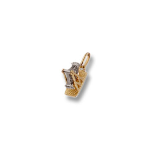 Charm Dondolo per bambini in Oro 18 Kt